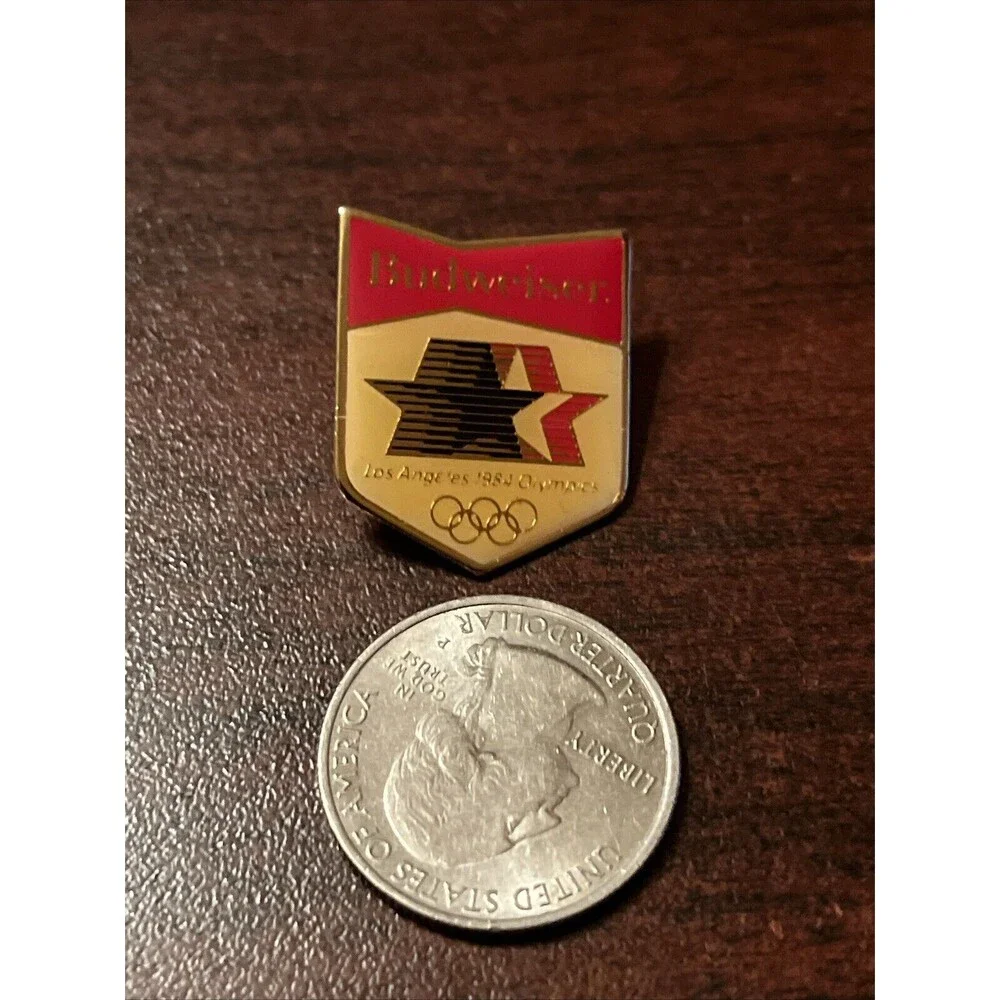 1984 Los Angeles Olympics Budweiser Beer Team USA Lapel Hat‎ Pin